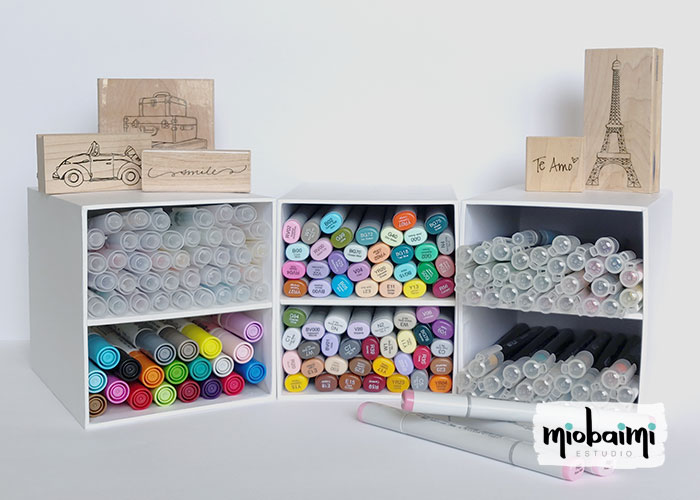 scraproom, scrap storage, rotuladores, copic